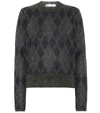 VICTORIA BECKHAM MOHAIR-BLEND ARGYLE SWEATER,P00407773