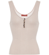 ALTUZARRA LOUIE SILK AND COTTON TANK TOP,P00418373