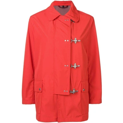 Fay Women's Red Polyamide Trench Coat