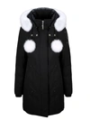 MOOSE KNUCKLES MOOSE KNUCKLES WOMEN'S BLACK COTTON OUTERWEAR JACKET,MK2003LP290 XS