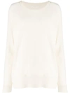Chinti & Parker Contrast Ribbed-knit Jumper In Neutrals