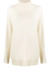 Chinti & Parker Roll Neck Cashmere Sweater In Neutrals