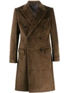 DOLCE & GABBANA DOUBLE-BREASTED CORDUROY COAT