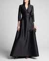Carolina Herrera Icon Mikado Bolero Jacket In Black