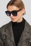 NA-KD SQUARED OVERSIZED SUNGLASSES