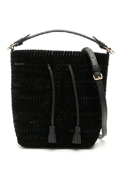 Anya Hindmarch Small Neeson Drawstring Bag In Black