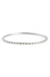 ARMENTA MINI CROSS BANGLE BRACELET WITH CHAMPAGNE DIAMONDS,4447