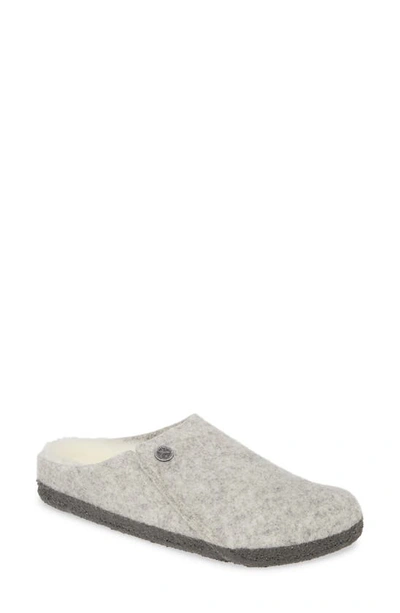 Birkenstock Zermatt Genuine Shearling Lined Slipper In Grey