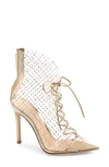 GIANVITO ROSSI TRANSLUCENT LACE-UP BOOTIE,G50664-15RIC-NSX