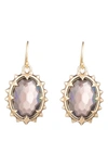 ALEXIS BITTAR GEORGIAN STONE DROP EARRINGS,AB93E059