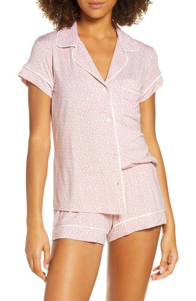 Eberjey Sleep Chic Short Pajamas In Felix Misty Rose/ivory