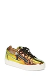 Giuseppe Zanotti Iridescent Sneaker In Iride Multi