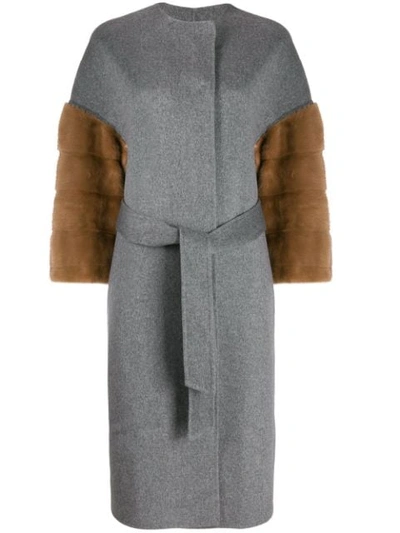 Ava Adore Edith Single Breasted Coat In Grey