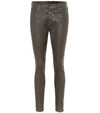 Ag The Farrah Ankle Skinny Jeans In Brown