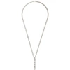 GUCCI GUCCI SILVER GHOST BAR NECKLACE