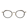 THOM BROWNE THOM BROWNE BLACK AND GOLD TB-813 GLASSES