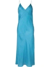 WALK OF SHAME POLKA DOT SILK SLIP DRESS