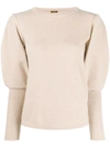 Johanna Ortiz Pullover Mit Kontrastbündchen In Ecru