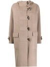 JOSEPH PATCH POCKETS DUFFLE COAT