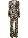 DIANE VON FURSTENBERG LEOPARD PRINT JUMPSUIT