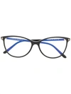 Tom Ford Cat Eye Glasses In Black