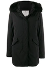 WOOLRICH FUR TRIM PARKA COAT