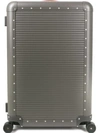 Fpm - Fabbrica Pelletterie Milano Stud Detail Luggage Bag In Metallic