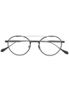 GIORGIO ARMANI LOGO ROUND GLASSES