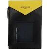 GIVENCHY GIVENCHY YELLOW AND BLACK NECK WINDOW POUCH