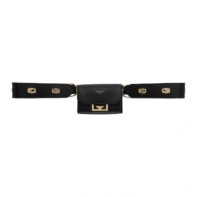 Givenchy Black Nano Eden Belt Strap Pouch