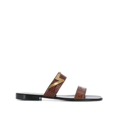 Giuseppe Zanotti Design Men's Brown Leather Sandals