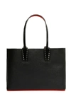 CHRISTIAN LOUBOUTIN CHRISTIAN LOUBOUTIN WOMEN'S BLACK LEATHER TOTE,1185119CM53 UNI