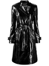 PINKO BLACK POLYESTER TRENCH COAT,1B13Z97743Z99