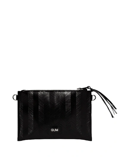 Gum Spgblk Black Pvc Clutch