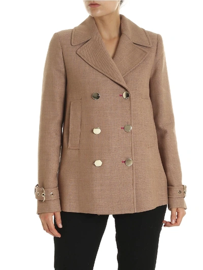 Pinko Brown Wool Blazer