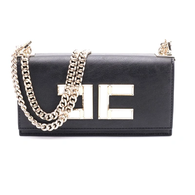 Elisabetta Franchi Black Polyester Clutch