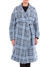 ALESSANDRO DELL'ACQUA BLUE TRENCH COAT,ADW1125N0066Q52