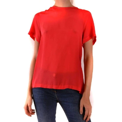 Pinko Women's Mcbi38535 Red Silk T-shirt