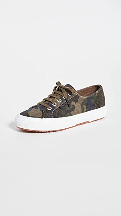Superga Women's Suecamow Low-top Trainers In Camouflage