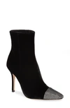 GIANVITO ROSSI CRYSTAL EMBELLISHED BOOTIE,G73584-15RIC-VEL