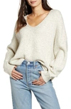 FRENCH CONNECTION MILLIE RIBBED V-NECK SWEATER,78MWE
