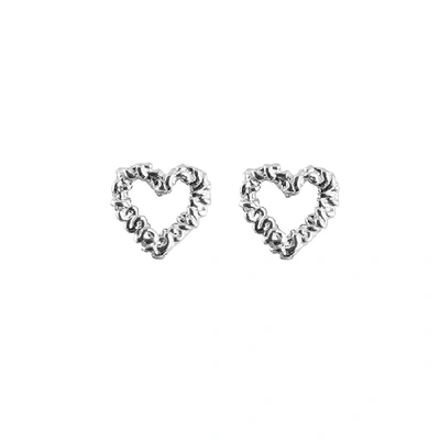 Emma Israelsson Silver Heart Earrings