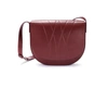 ALESYA ORLOVA GEO SADDLE BAG BORDEAUX