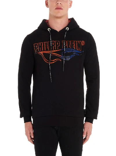 Philipp Plein Men's Black Cotton Sweatshirt