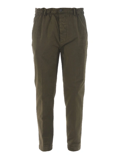 Dsquared2 Dan Elastic Fit Trousers In Dark Green