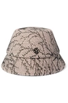 MAISON MICHEL SOUNA RABBIT-FELT AND LACE BUCKET HAT