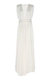 OSCAR DE LA RENTA GATHERED JERSEY MAXI DRESS,758847