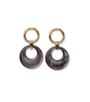 LIZZIE FORTUNATO Abalone Disc Earrings