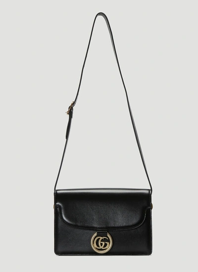 Gucci Gg Ring Small Shoulder Bag In Black