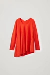 Cos A-line Wool Jumper In Orange
